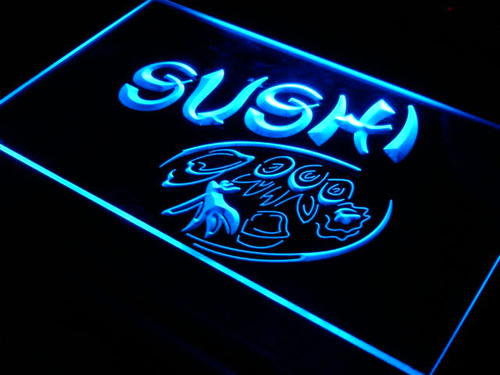 Japanese Cuisine Sushi Food Neon Light Sign